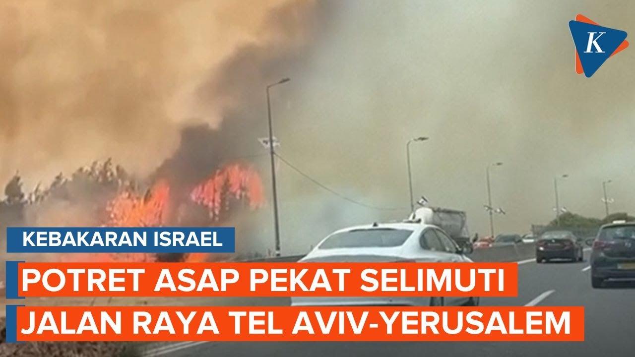 Potret Imbas Kebakaran Israel, Asap Menyelimuti Jalan Tel Aviv-Yerusalem