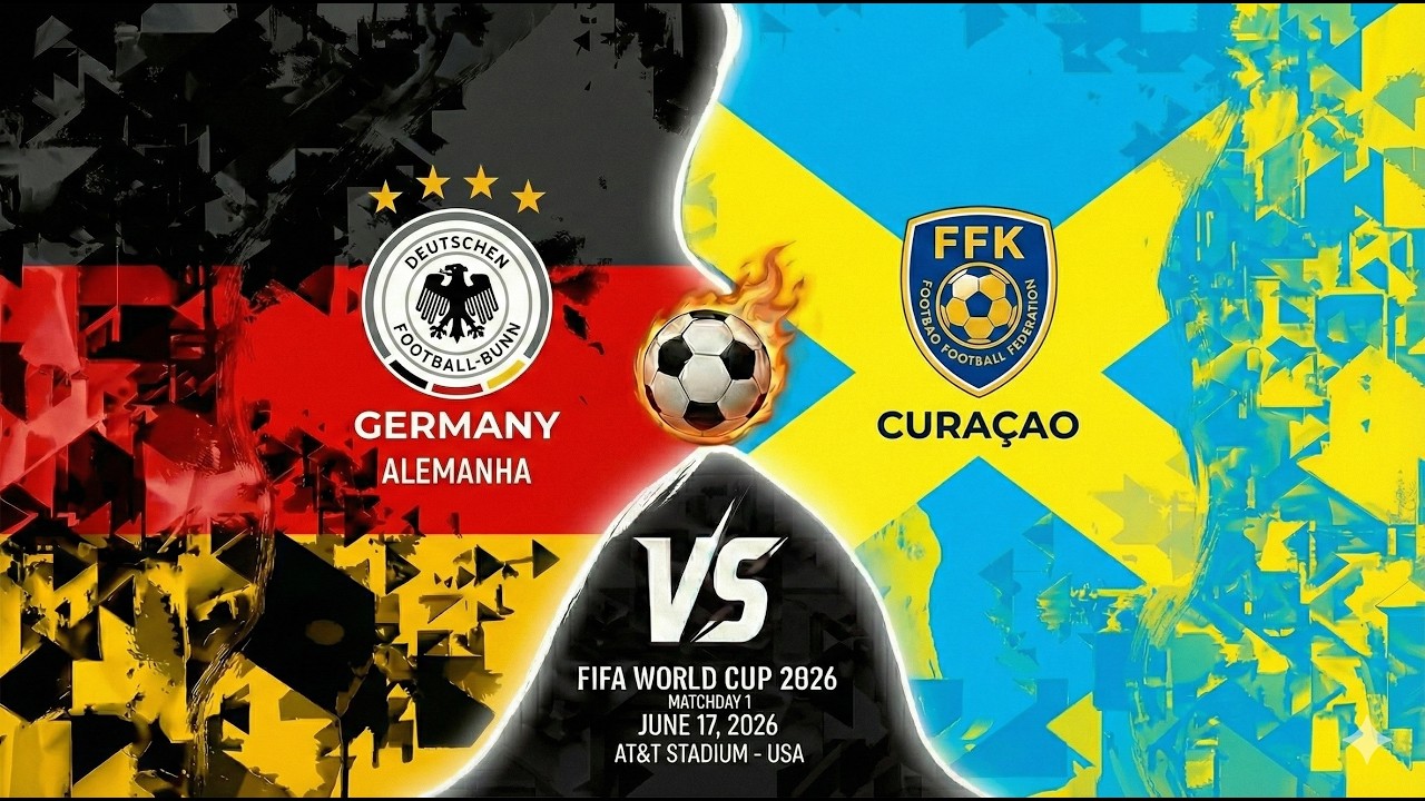Alemanha 2 x 1 Curaçao (Grupo E) 1ª Rodada FIFA World Cup 2026™