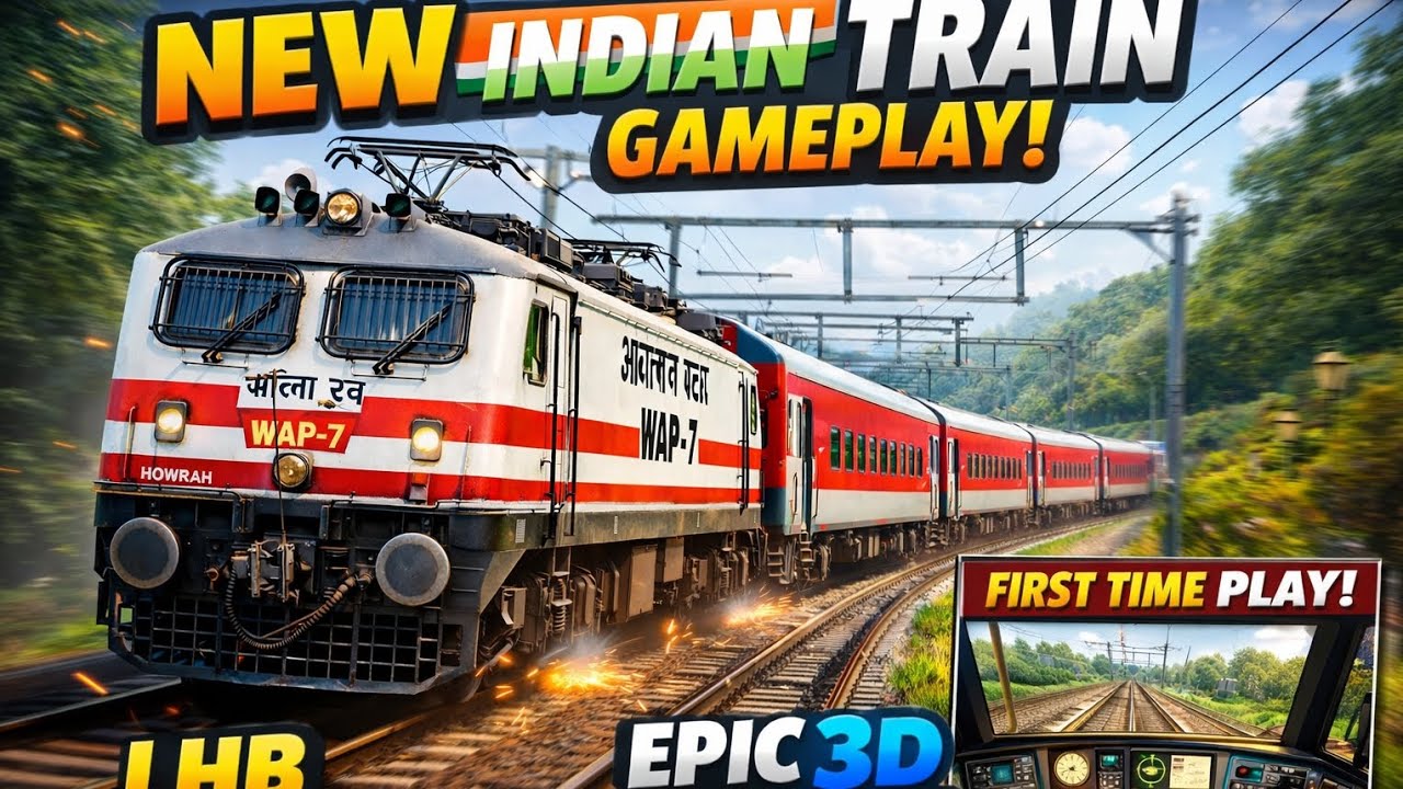 🚆 Amazing Train Curve View 😍 | Indian Train Simulator Gameplay #train #game #viral #indian #milion 