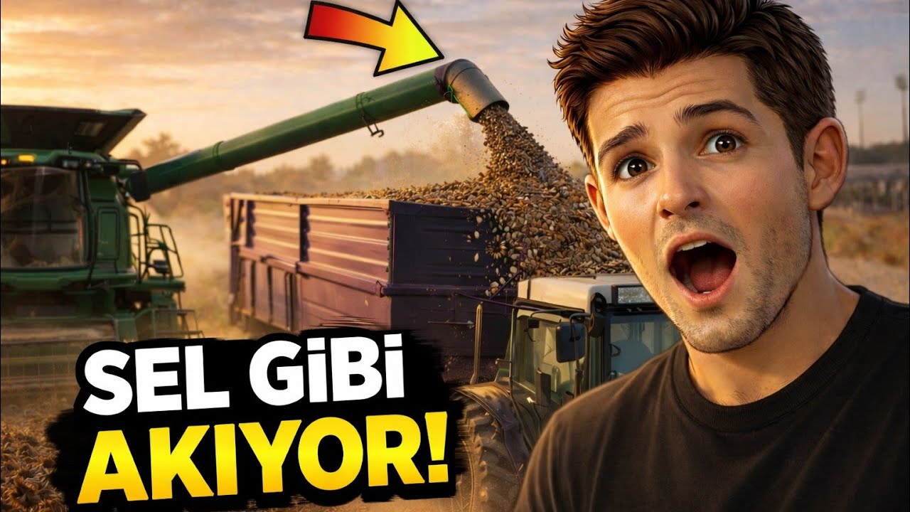 Ayçiçeği Taştı! Römork FULL 🚜 | FS25