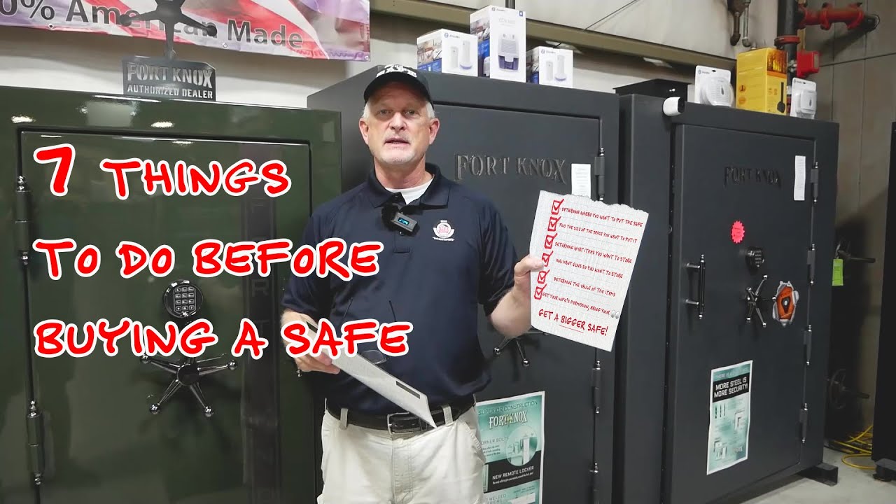 7 Things To Do Before Buying a Safe