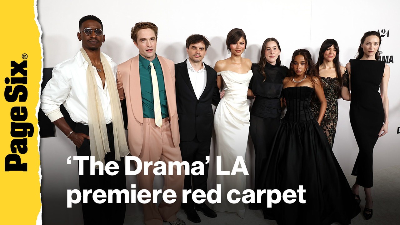 Красная дорожка премьеры фильма «Драма» в Лос-Анджелесе: Зендая, Роберт Паттинсон, Суки Уотерхаус...