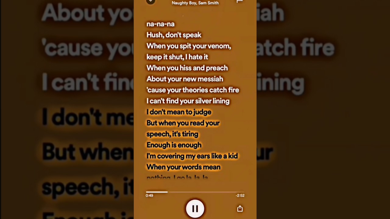 Naughty Boy - La la la ft. Sam Smith (Official Lyrics Video)