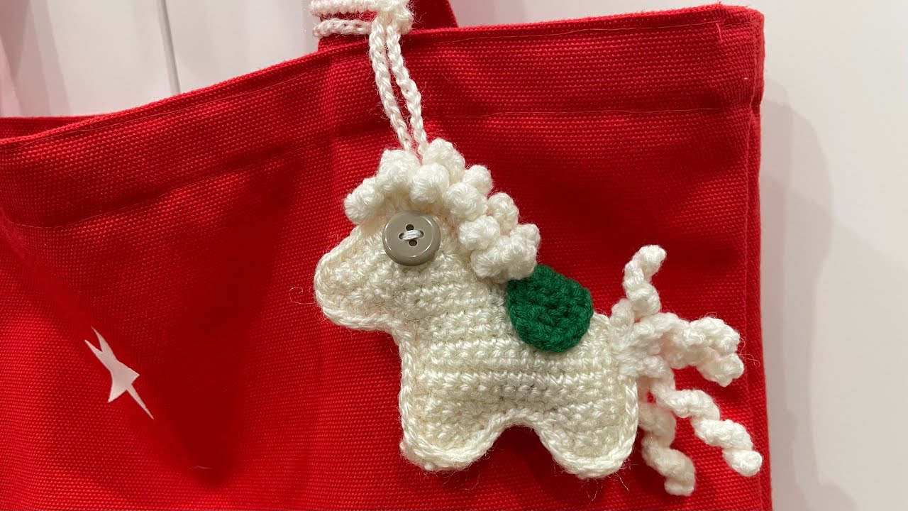 Móc bạch mã| crochet white pony #crochet  #howto 
