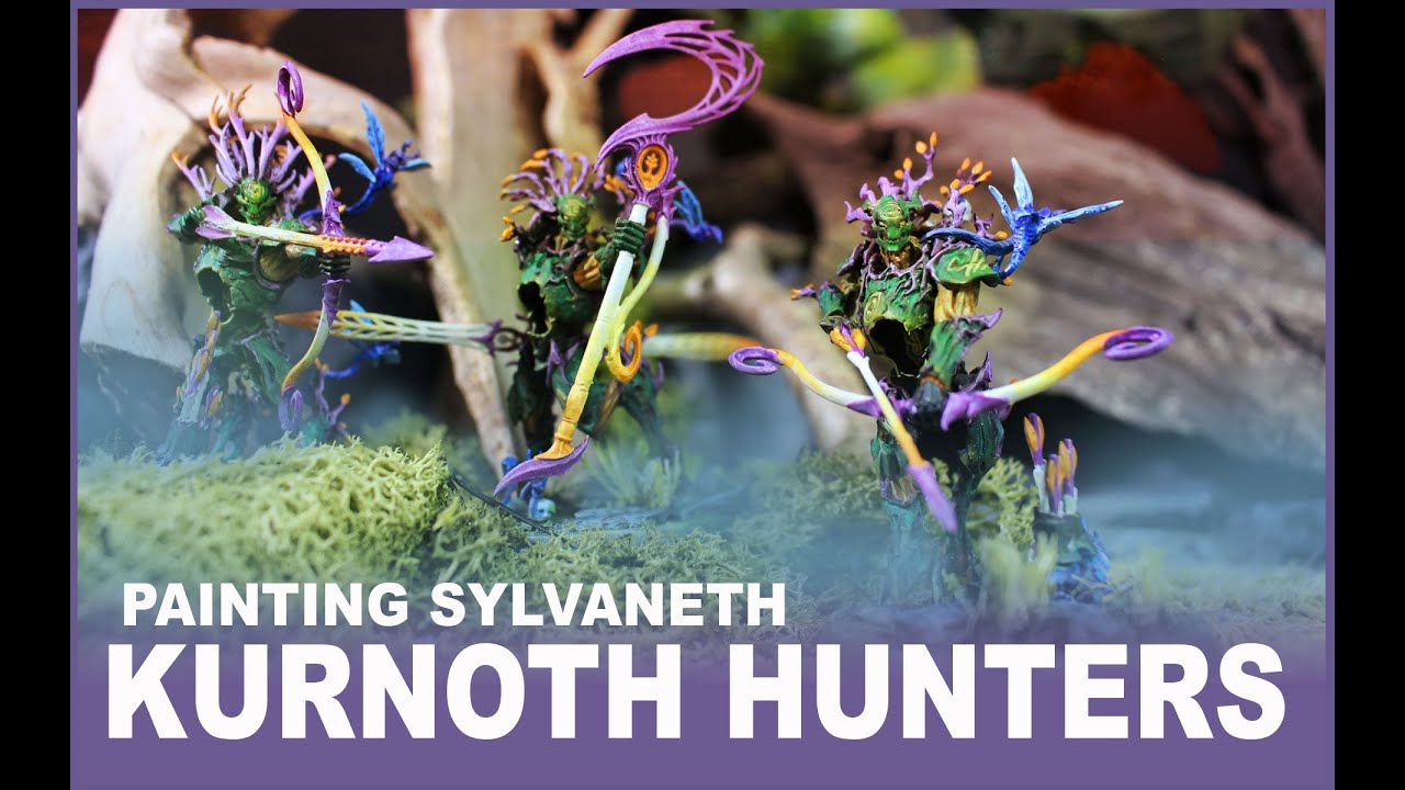 Painting a Sylvaneth army - Kurnoth Hunters for Warhammer Age of Sigmar (& Twig Blights for d&d)