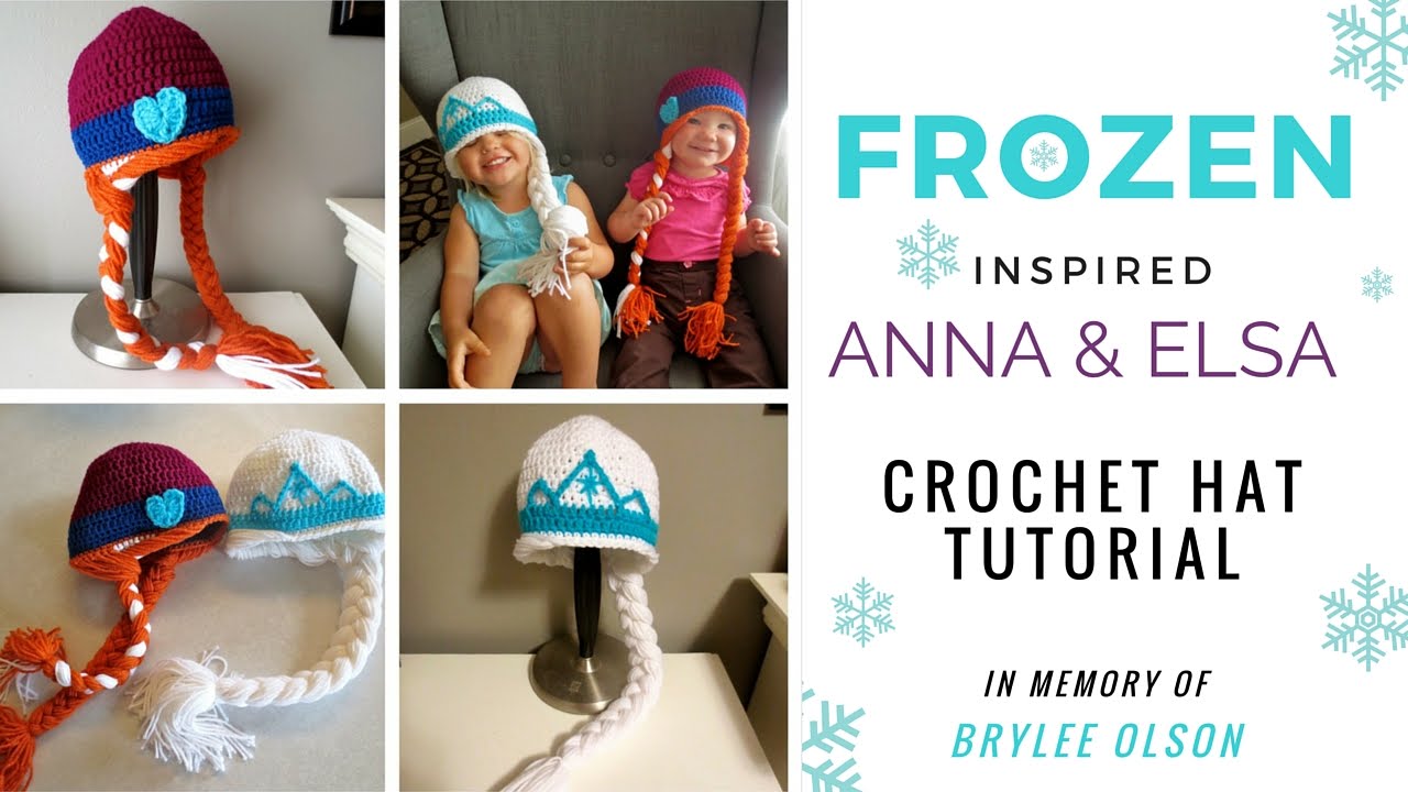 For Brylee: Frozen Inspired Anna & Elsa Crochet Hat Tutorial