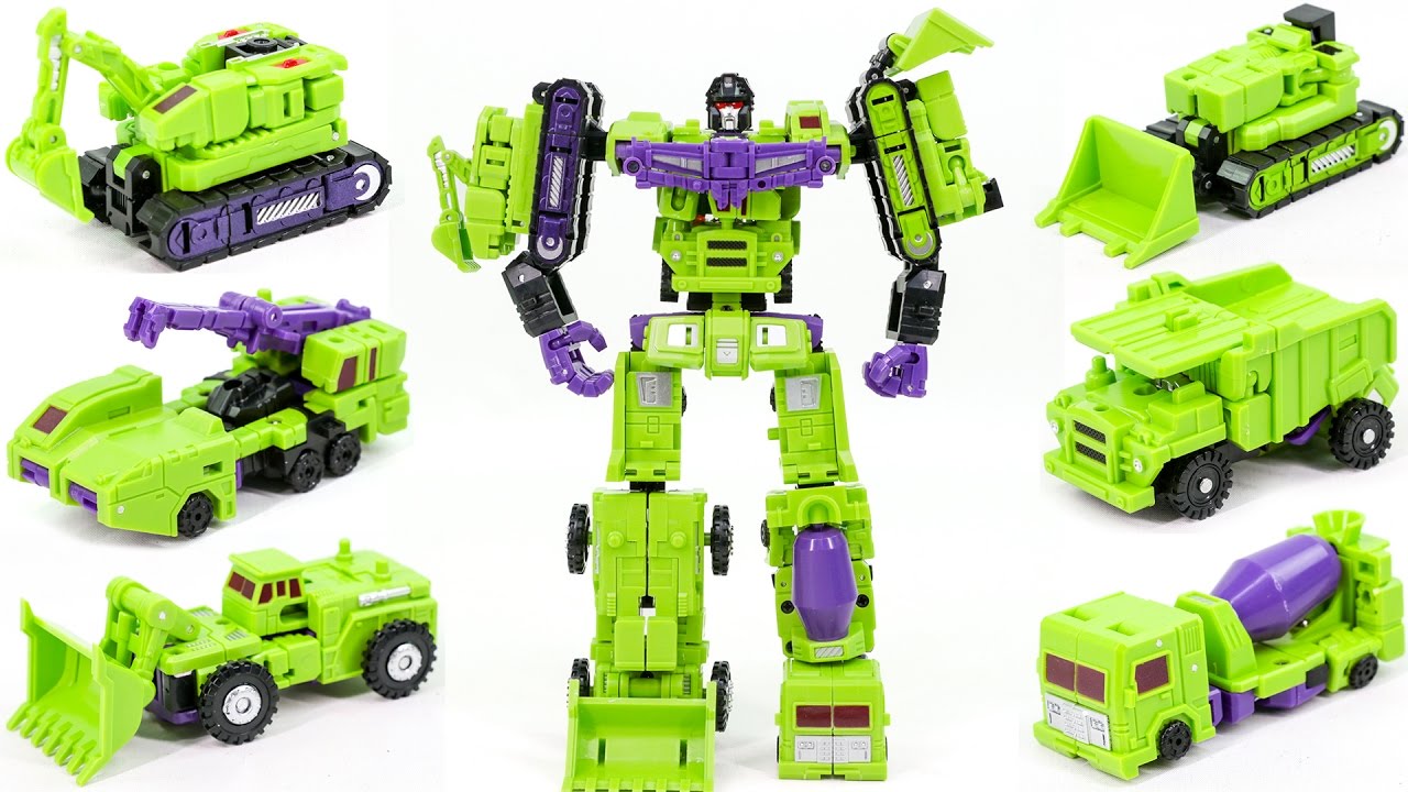 Transformers Construction Mini Devastator MF 17 Hercules Vehicle Combine Robot Car Toys