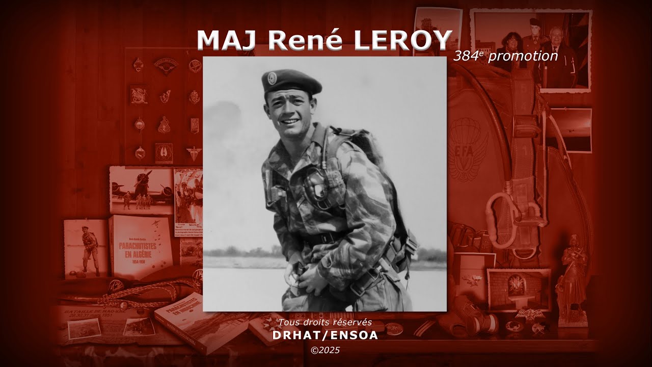 Major René LEROY, parrain de la 384e promotion de l'ENSOA.