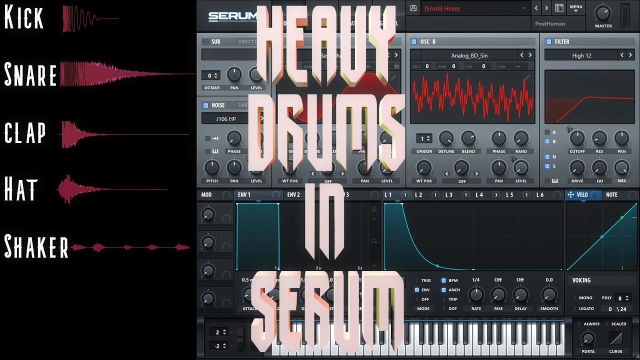 The Last Dubstep Drum Sound Design Tutorial You Will Ever Need (Serum Tutorial)