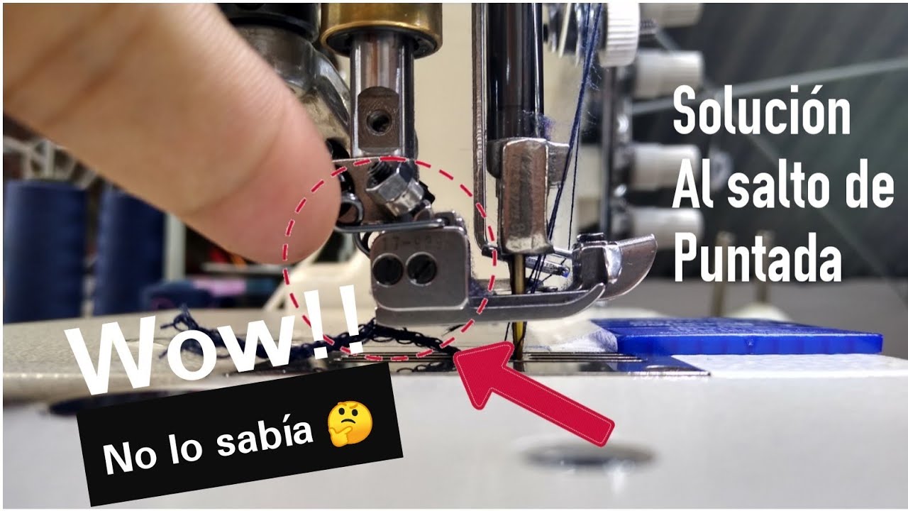 Soluciona tu problema de salto de puntada en máquina Collarette o doble tramado
