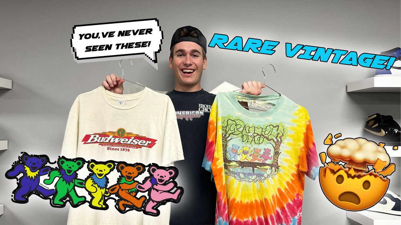 WE GET OUR CRAZIEST VINTAGE HAUL YET! GRATEFUL DEAD, RARE NASCAR, TEE OVER 30 YEARS OLD!