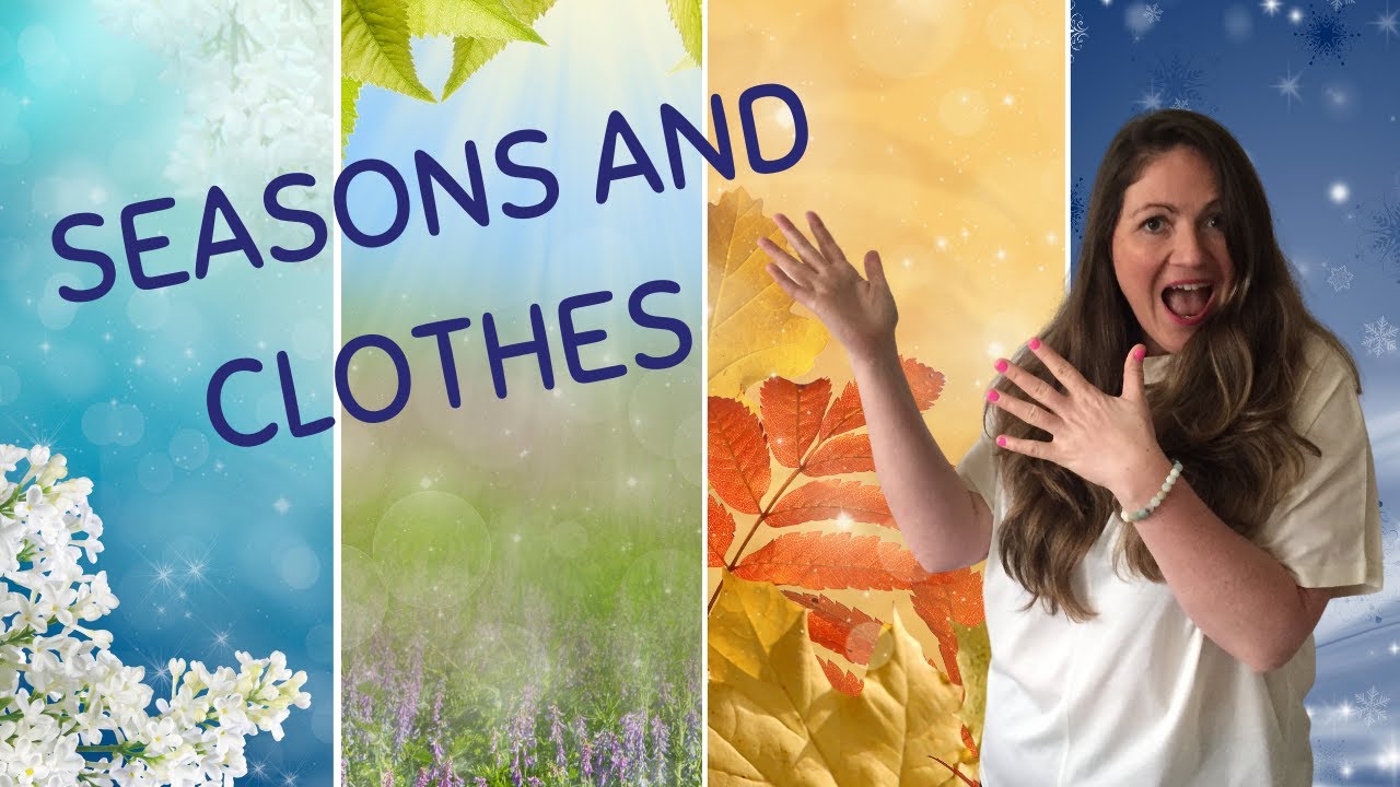 Beginner English - Learn the seasons, seasonal vocabulary and seasonal clothes in English!