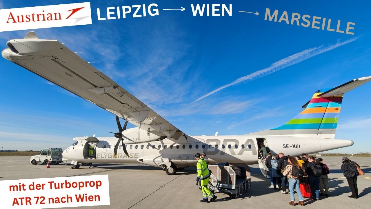 Tripreport Leipzig (LEJ) - Wien (VIE) Austrian Airlines by Braathens Regional Turboprop ATR72 Flight