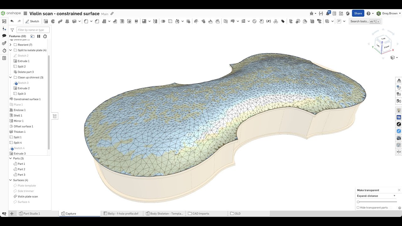 Onshape introduces a new scan-to-CAD workflow (Constrained surface) in a feature packed new release!