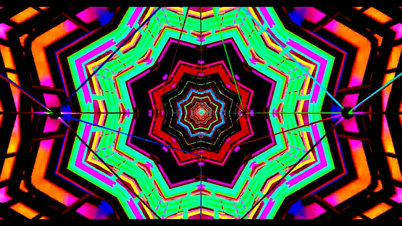10 hours Neon Tunnel Screensaver Windows 10 4K UHD 60fps VJ Loop Animation Background