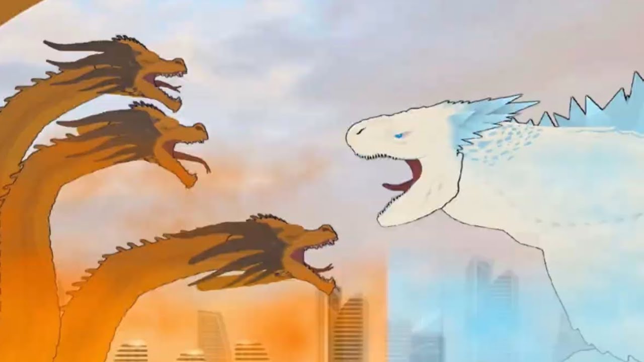 Shimo Vs King Ghidorah | Sticknodes Animation |
