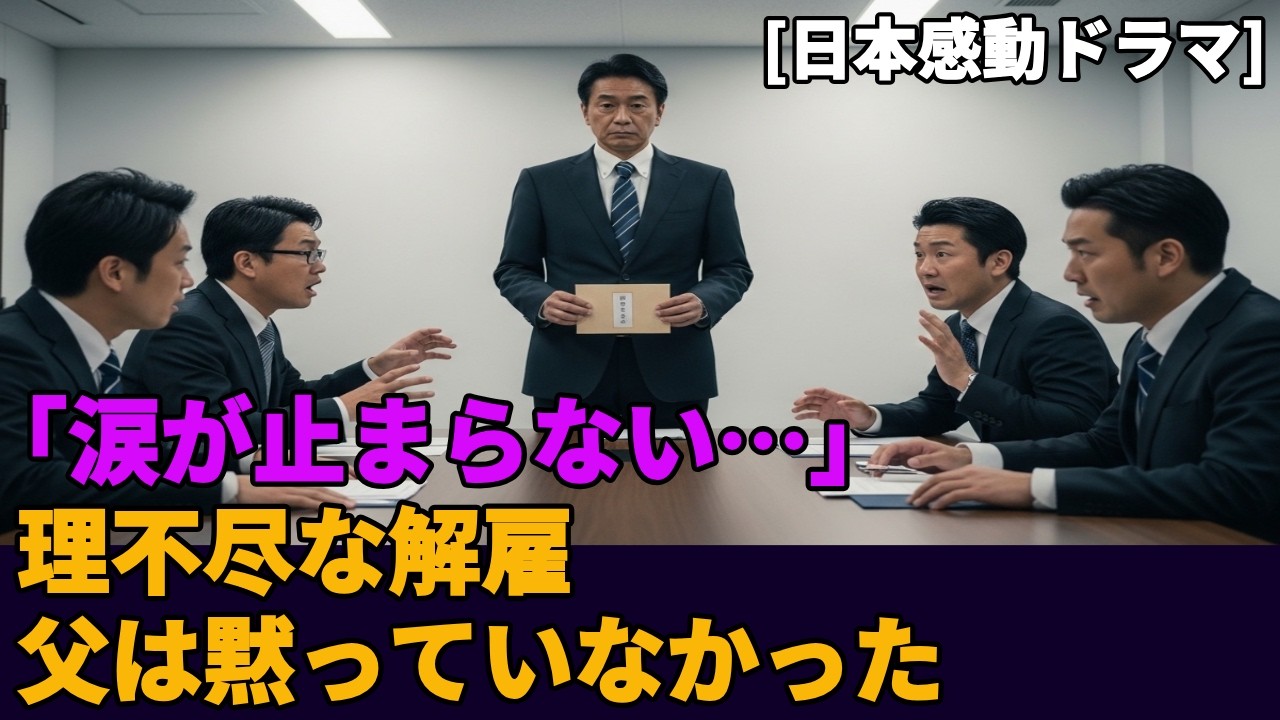 「涙が止まらない…」 理不尽にクビを宣告された夜、父が動いた  [日本感動ドラマ] #シニアドラマ#日本感動ドラマ#老後の物語#ヒューマンドラマ#70代 代ストーリー#温かい物語, 人生ドラマ
