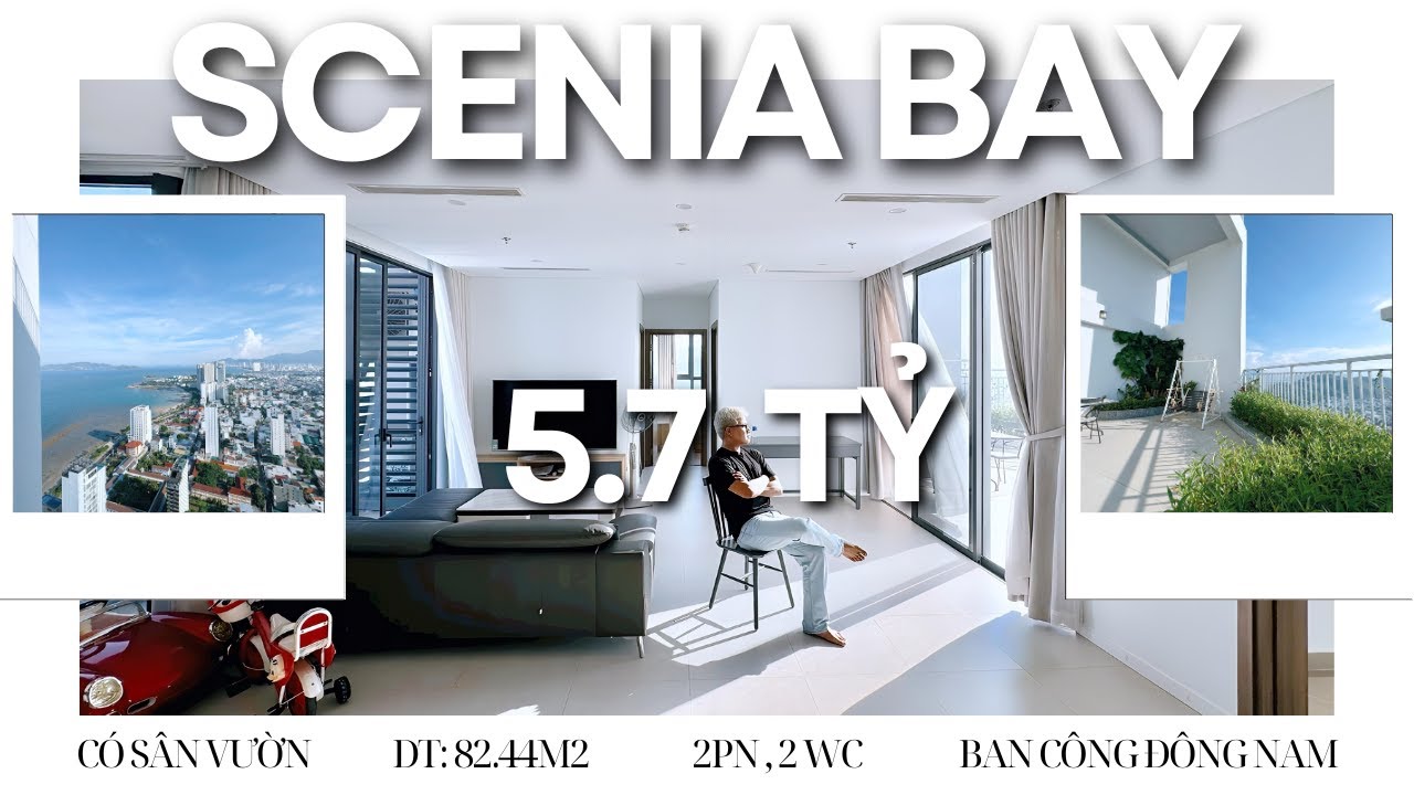 CỰC HIẾM Căn Hộ CÓ SÂN VƯỜN Với View Biển XUẤT SẮC Tại SCENIA BAY Nha Trang Chỉ Với 5.7 Tỷ