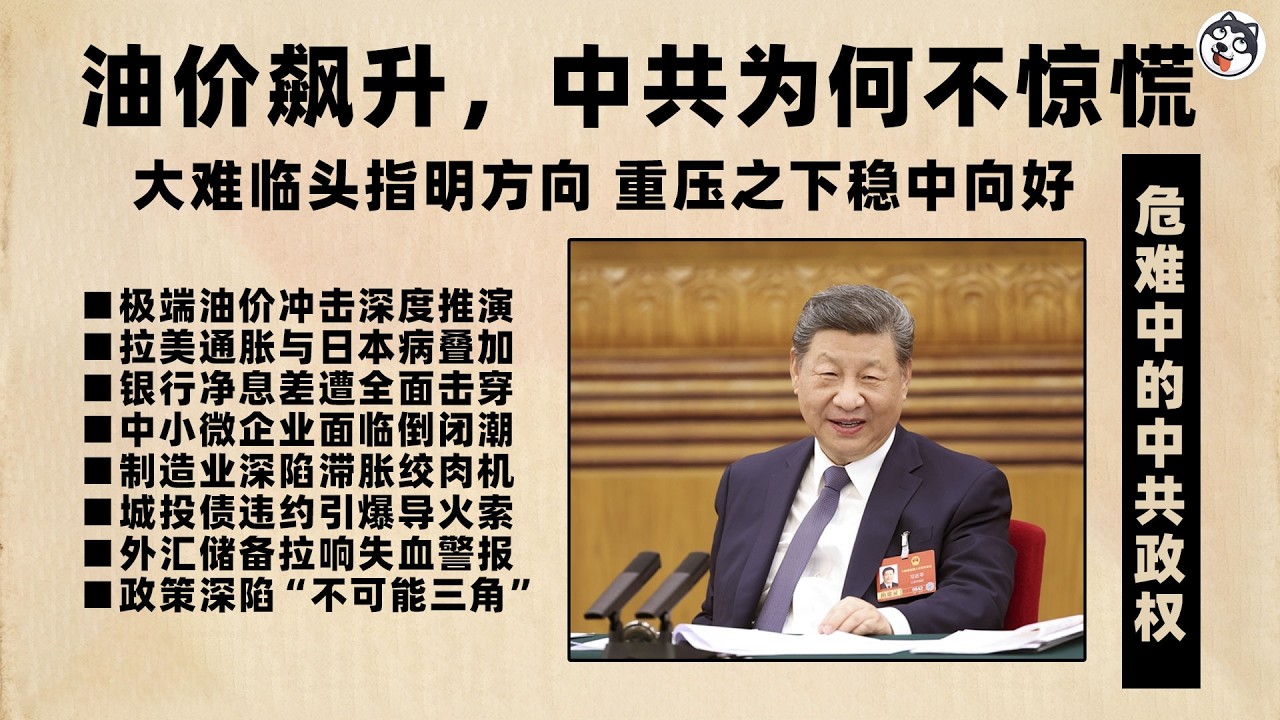 油價飆至150美元中國會怎樣？！銀行淨息差擊穿、製造業滯脹絞肉機、政策不可能三角全面失效！地方銀行挤兌蔓延、人民幣斷崖貶值？日本病+拉美病雙重疊加，系統性風險傳導鏈條如何推向極限？