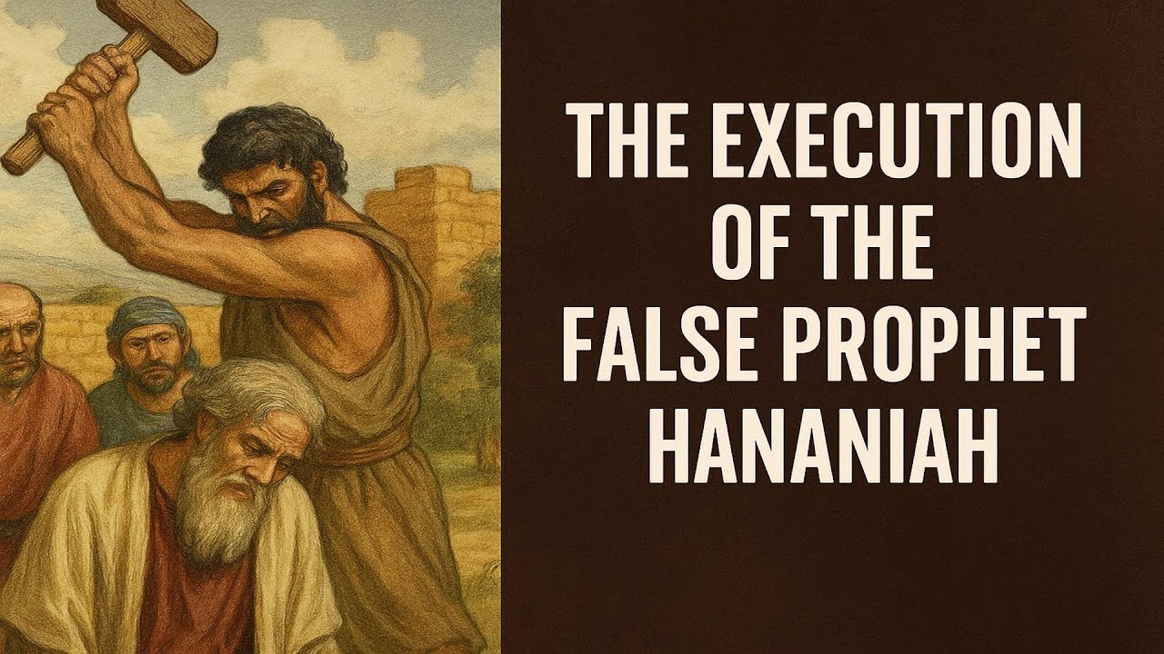 The Execution of the False Prophet Hananiah &ndash; Judgment in the Temple (Jeremiah 28)