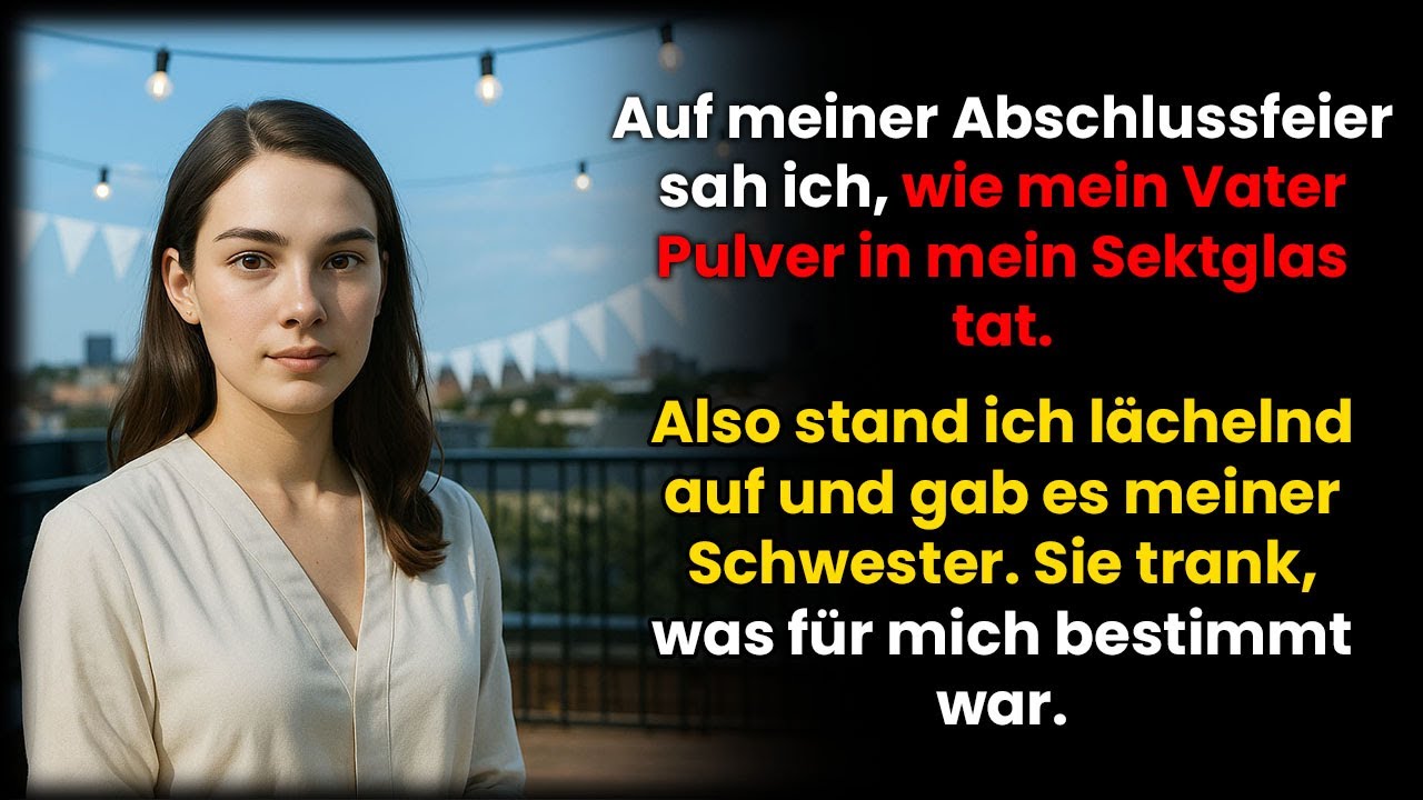 Auf meiner Abschlussfeier nannten mich meine Eltern einen Schmarotzer und vergifteten mein Getränk…