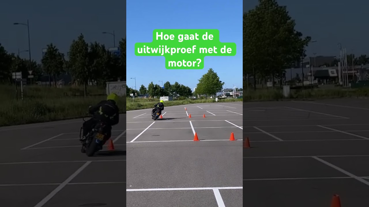 Hoe gaat de uitwijkproef met de motor?