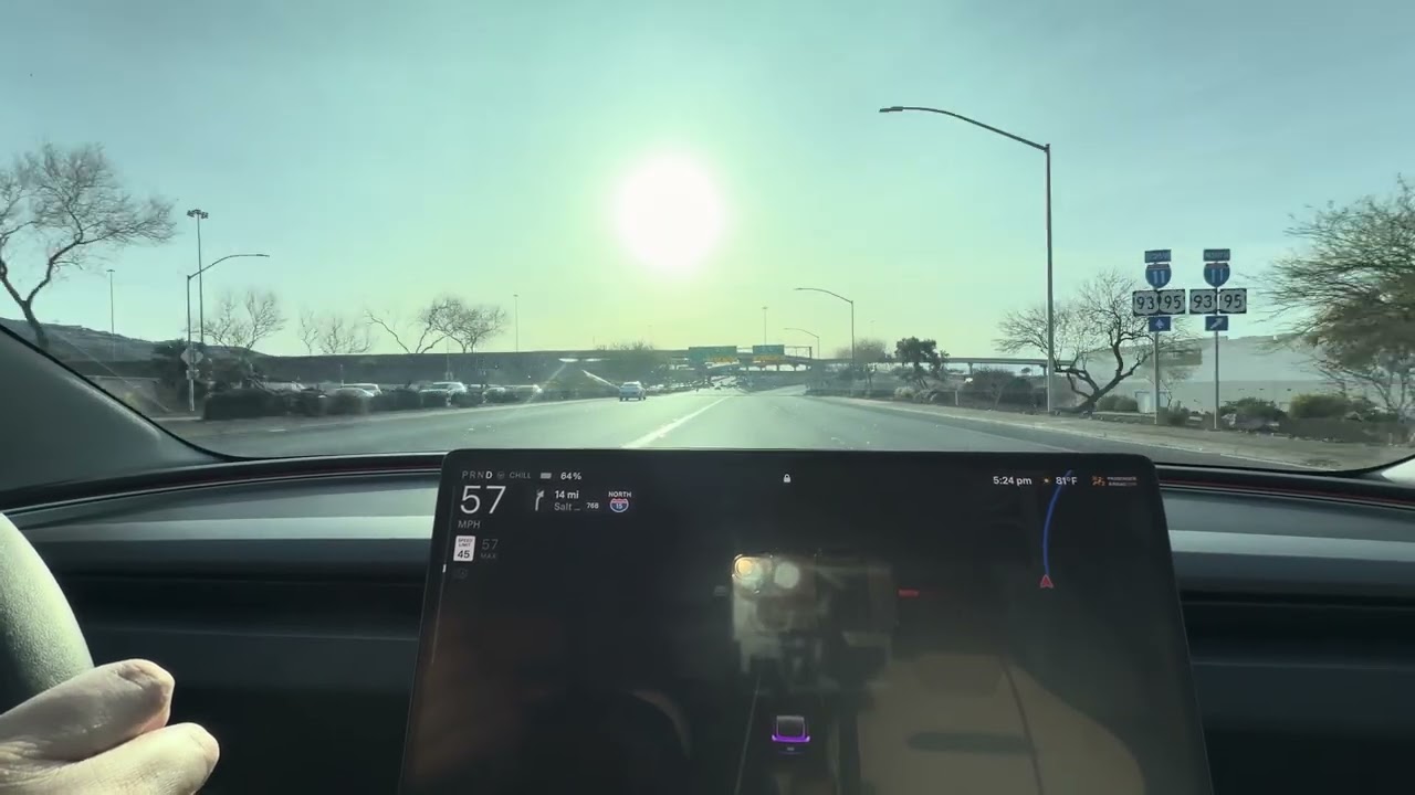 2024 Tesla Model 3 - Las Vegas Afternoon Drive Part 2 - March 15, 2026