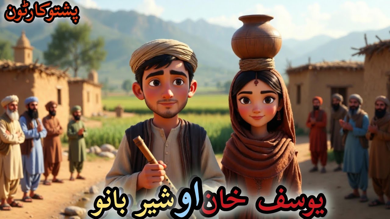  Pashto Cartoon story| Yousaf Khan & Sherbano | یوسف خان او شیربانو | 