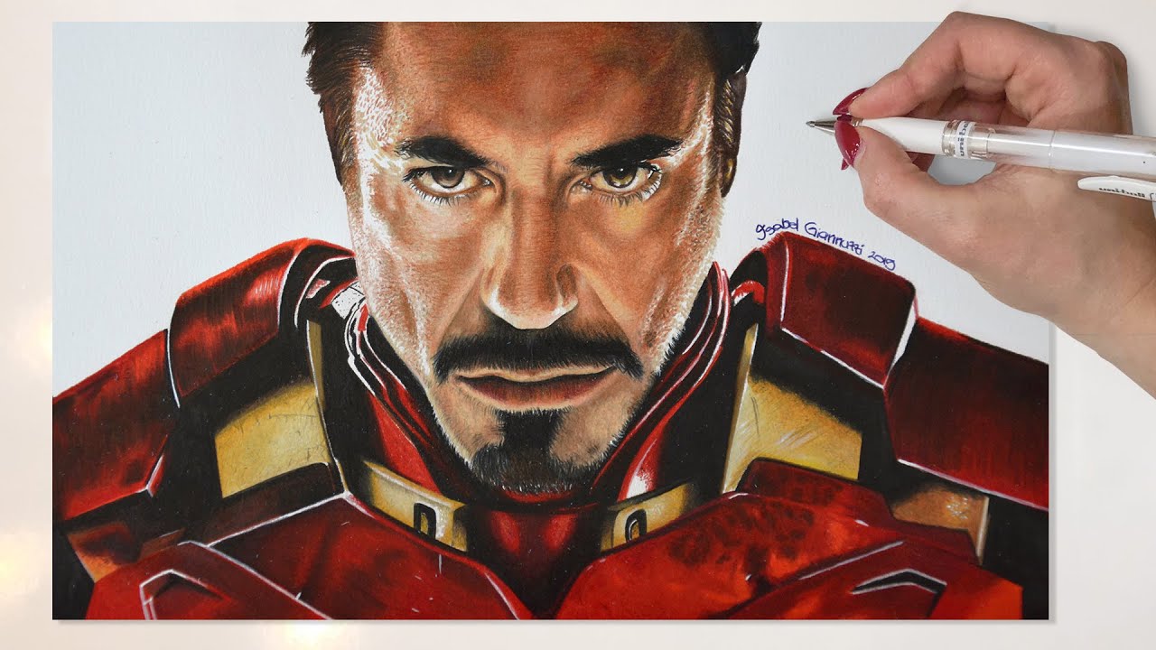 DRAWING TONY STARK | IRONMAN