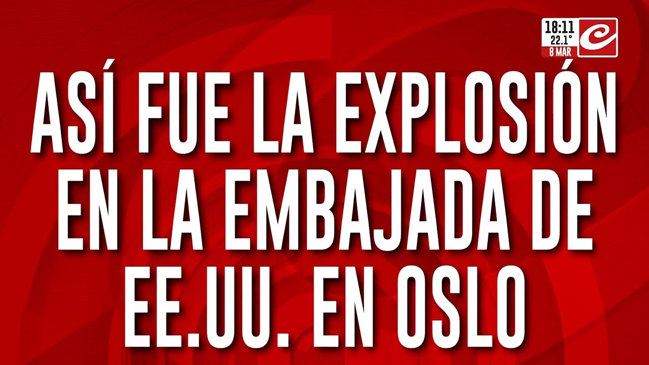 Así fue la explosión en la embajada de EE.UU en Oslo