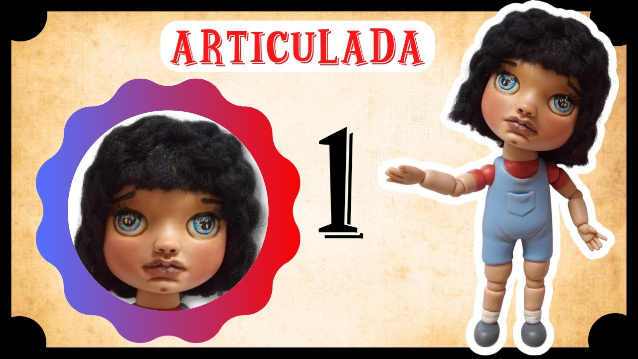 ▶️ Tutorial Paso a Paso de muñeca ARTICULADA en PORCELANA fría 1️⃣