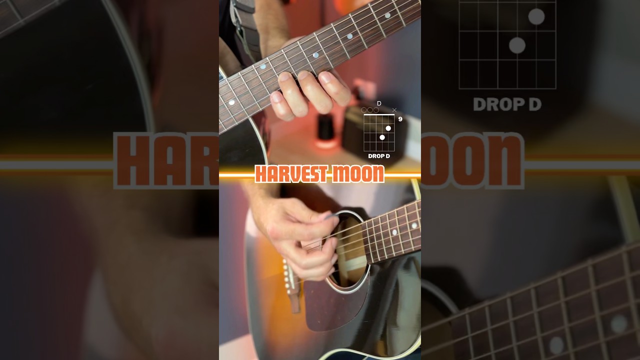 harvest moon (neil young) guitar tutorial #guitarlesson