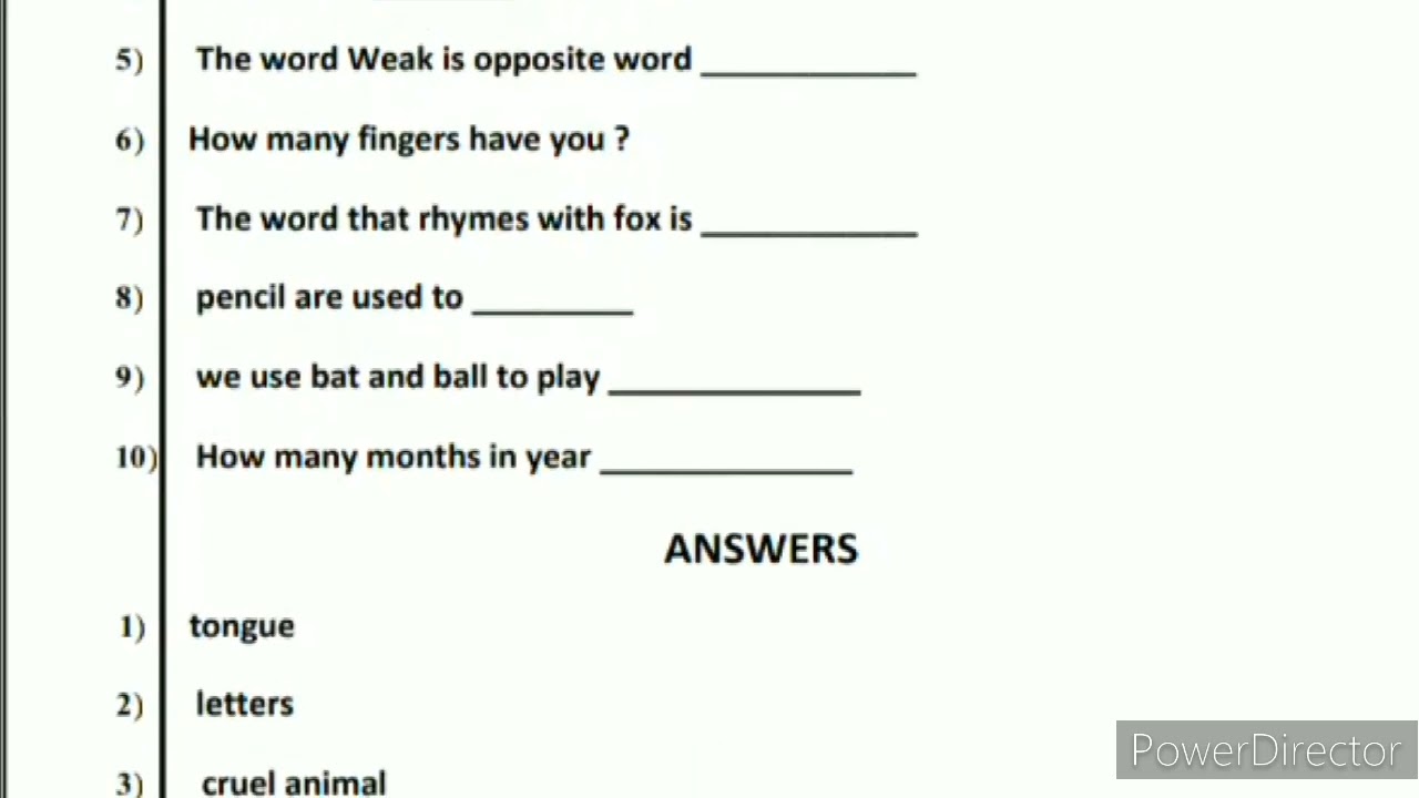 Oral model Questions English Class 5 Public Board Exam 10 marks Maulyankana Karnataka state Board