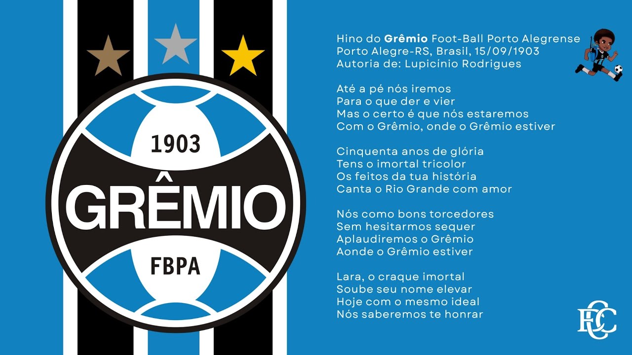 Hino do Grêmio Foot-Ball Porto Alegrense - Versão Original [Letra]
