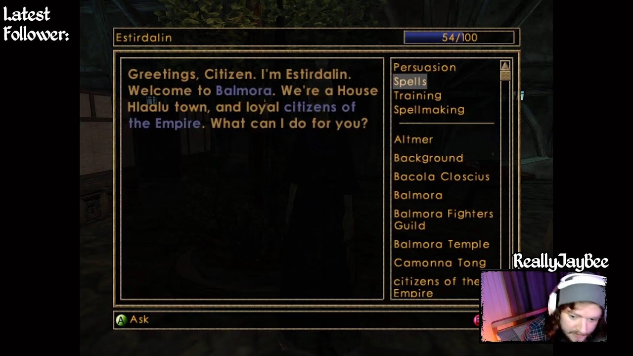 first playthrough, first faction in Morrowind #elderscrolls #morrowind #livegaming 