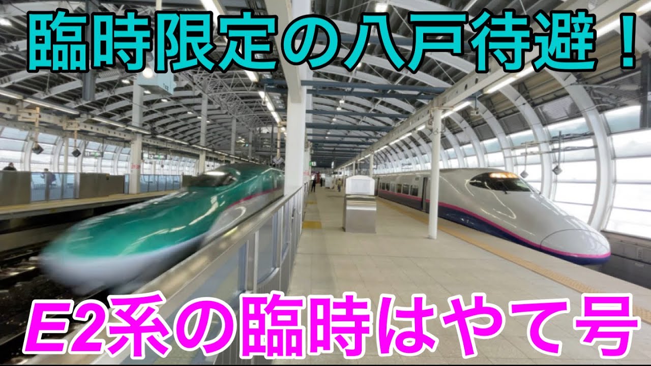 【臨時限定の八戸待避！】E2系はやて号に乗ってきた