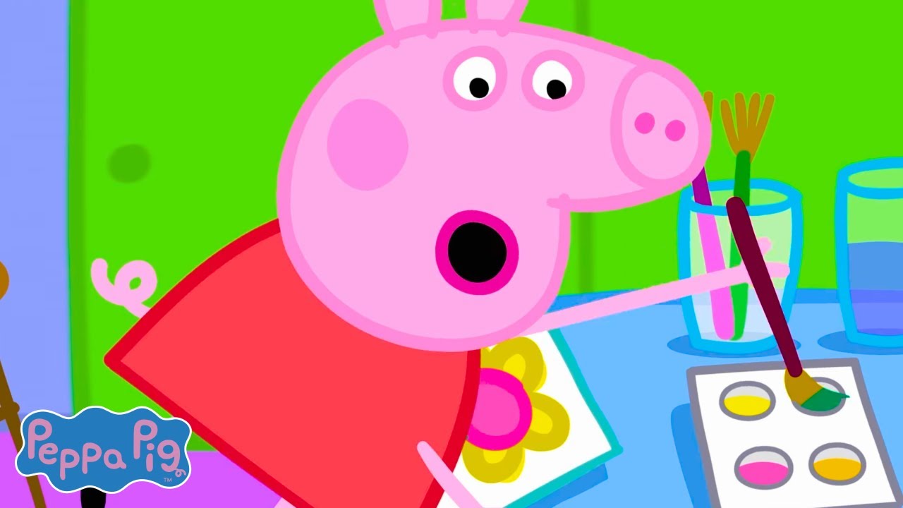 🎨 George se učí malovat v parku a další epizody! | Prasátko Peppa | Karikatury pro děti