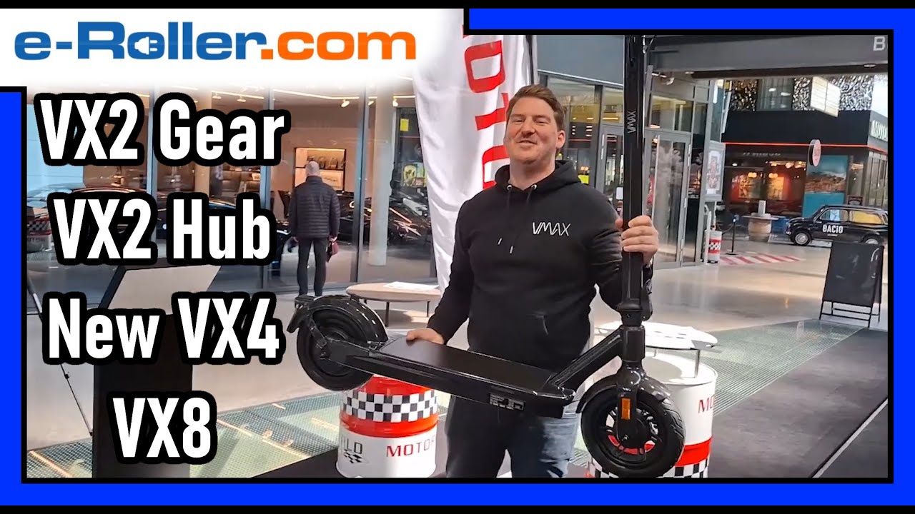 Die neuen VMAX  eScooter 2025 im Vergleich: VX2 Gear, Hub, New VX4 & VX8