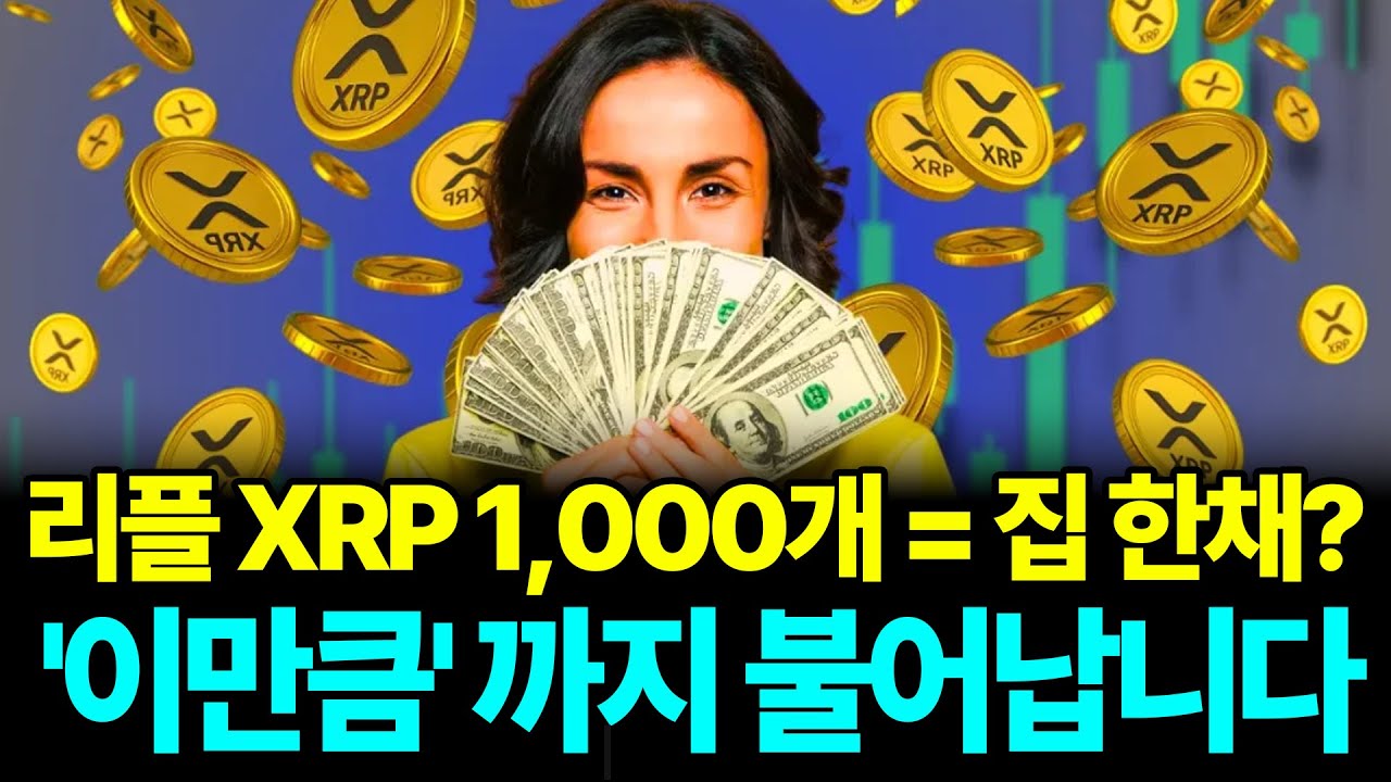리플 XRP 1,000개가 '이만큼' 까지 불어납니다. '근거 있게' 다 알려드립니다. #XRP #리플전망