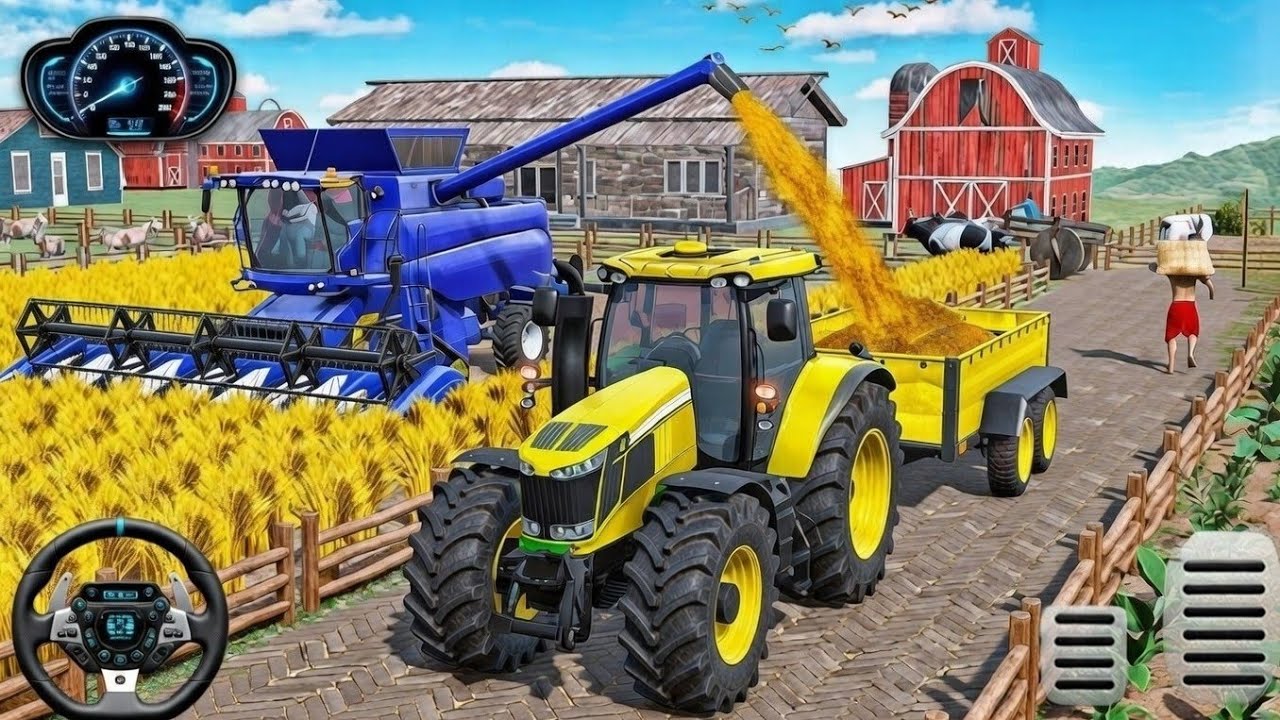 Modern Tractor Farming Driving Simulator 3D - New Tractor Games - Android Gameplay