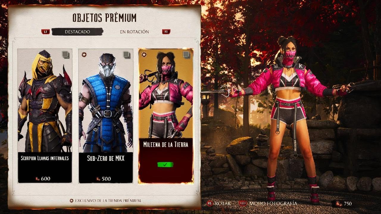 Mortal Kombat 1 PS5 Tienda De Objetos Premium Mileena De La Tierra 2026