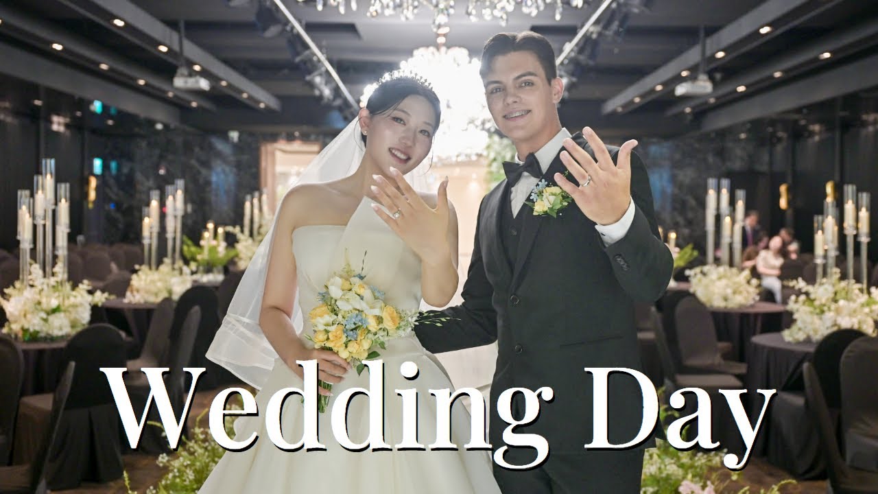 [ENG, 4K] 21살 & 24살 한미 국제커플 결혼식 풀버전 🇰🇷🇺🇸  (feat. 식중영상 2개, 폐백, 퍼스트룩)