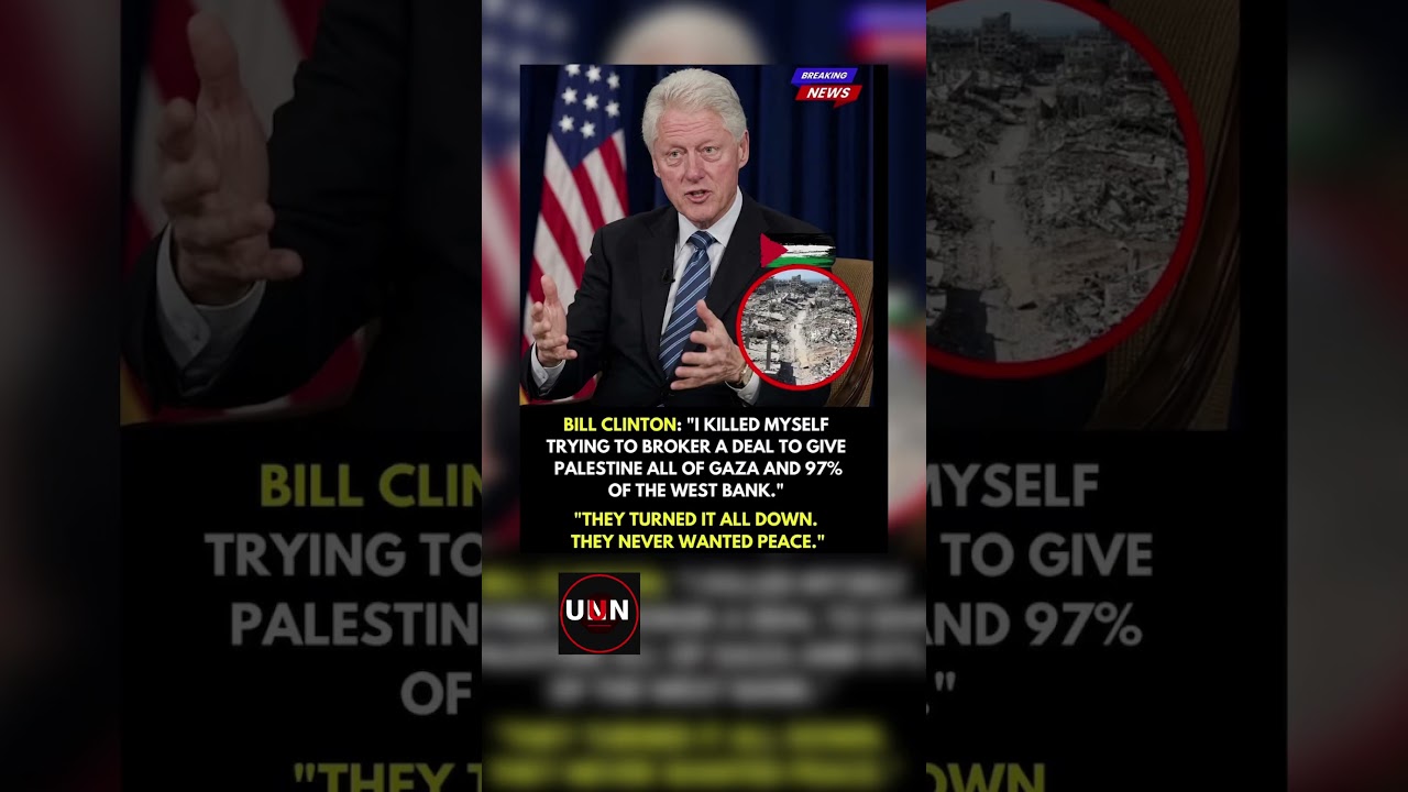 BREAKING: BILL CLINTON&rsquo;S COMMENTS ON PALESTINE PEACE TALKS GO VIRAL AGAIN