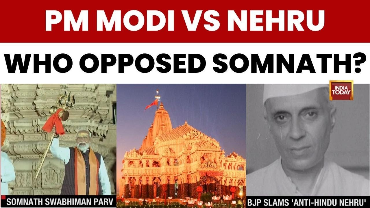 PM Modi&rsquo;s Somnath Remarks Trigger BJP&ndash;Congress Clash Over Nehru, Hindu Civilisation Claim