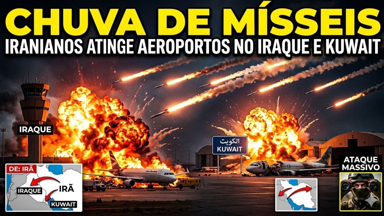 URGENTE | IRÃ LANÇA ATAQUES AOS AEROPORTOS DO IRAQUE E KUWAIT