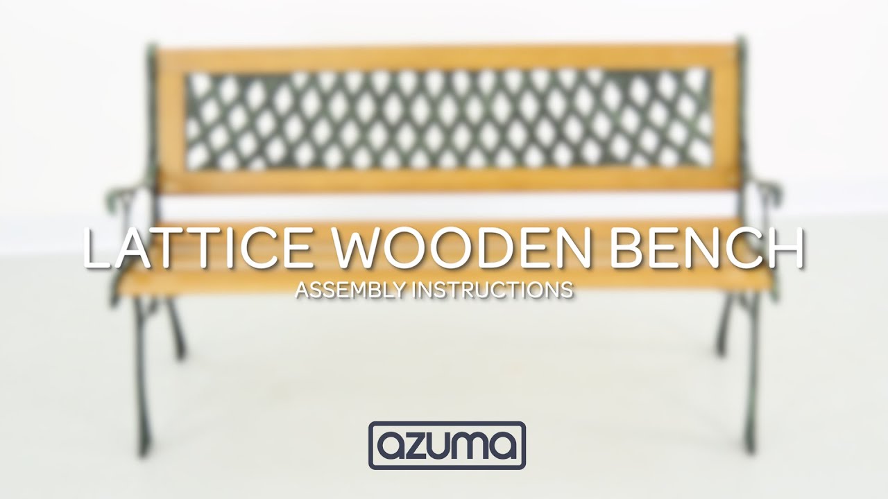 How to Assemble the Azuma Lattice Wooden Bench