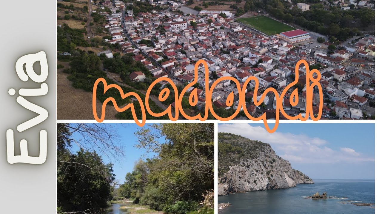 Evia island/Madoudi village from above/4k/Εύβοια/Μαντούδι από ψηλά