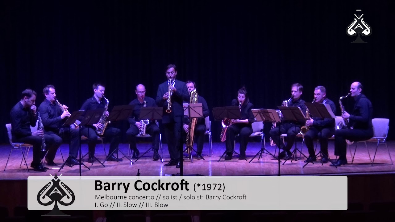 Adolphesax.com - AS Festival - Melbourne Concerto by B. COCKCROFT Soloist-Barry COCKCROFT