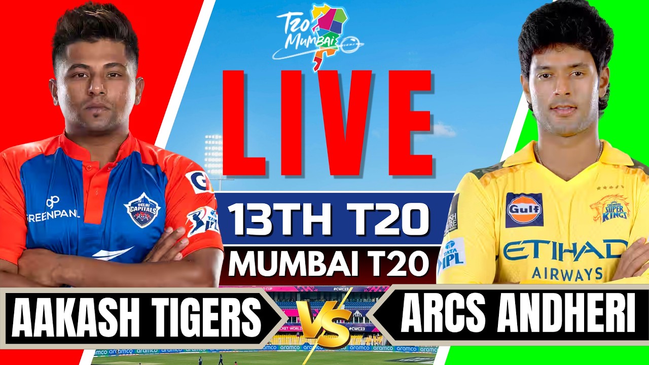 Mumbai T20 Live - ARCS Andheri vs Aakash Tigers MWS | Mumbai T20 2026 | Mumbai T20 League Live