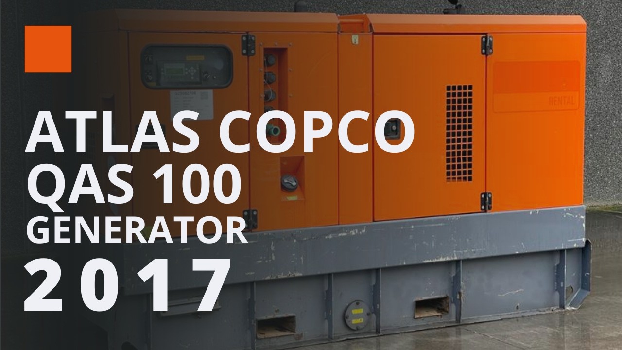 ATLAS COPCO QAS 100 | Used Atlas Copco QAS 100 for Sale | 100 kVA Perkins Generator